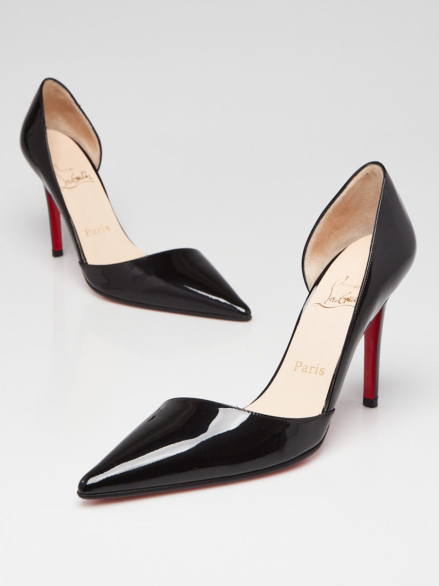 Black patent clearance leather louboutins