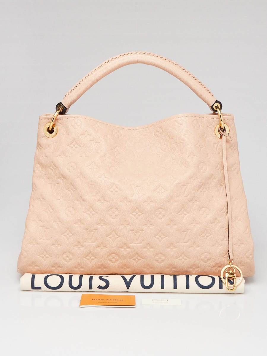 Louis Vuitton Beige Rose Monogram Empreinte Artsy MM Bag - Yoogi's Closet