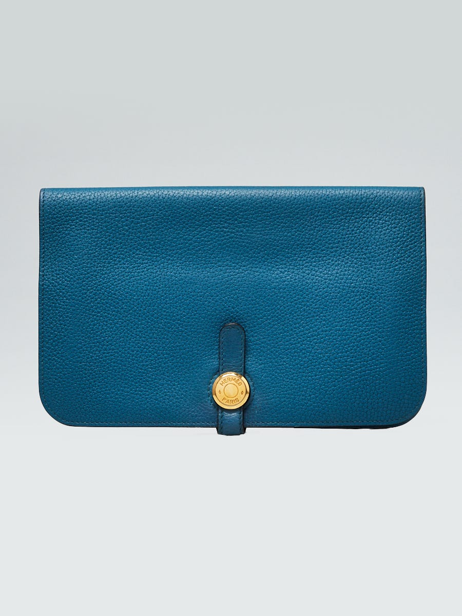 Hermes Clemence Leather Dogon Wallet