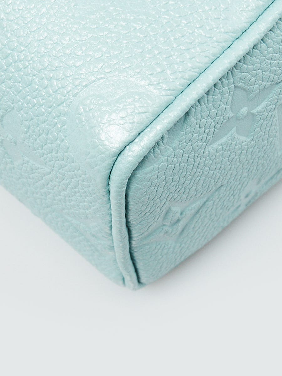 Louis Vuitton Lagoon Monogram Empreinte Leather Nano Speedy Bag - Yoogi's  Closet