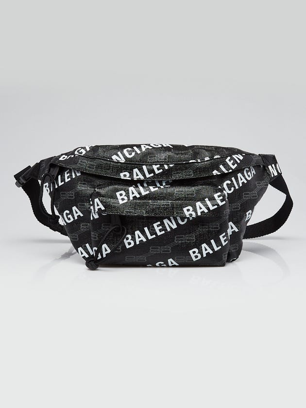 Balenciaga // Black & White Logo Bag Strap – VSP Consignment
