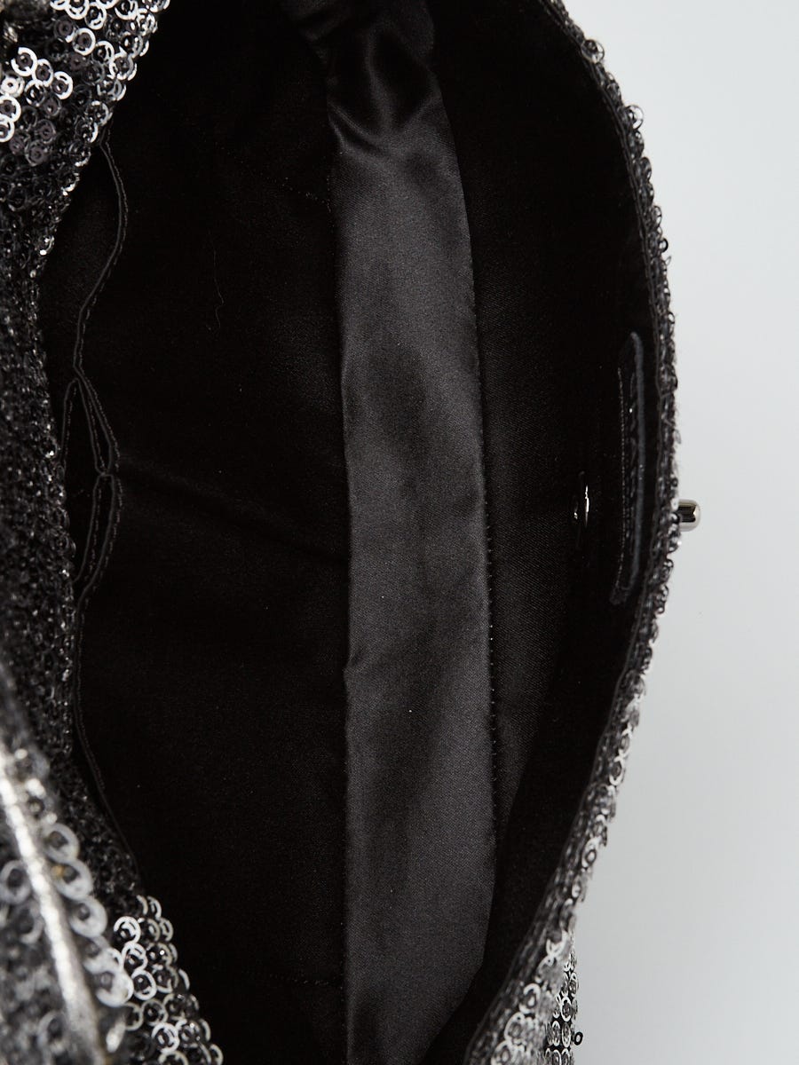 Louis Vuitton Sequin Leopard Print and Leather Petite Malle Bag