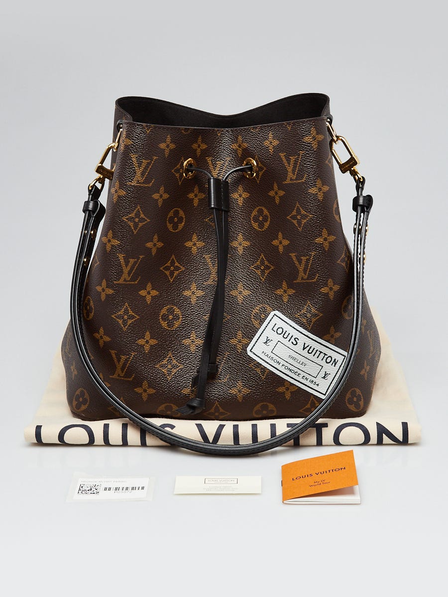 Louis Vuitton Black Monogram Canvas World Tour NeoNoe Bag