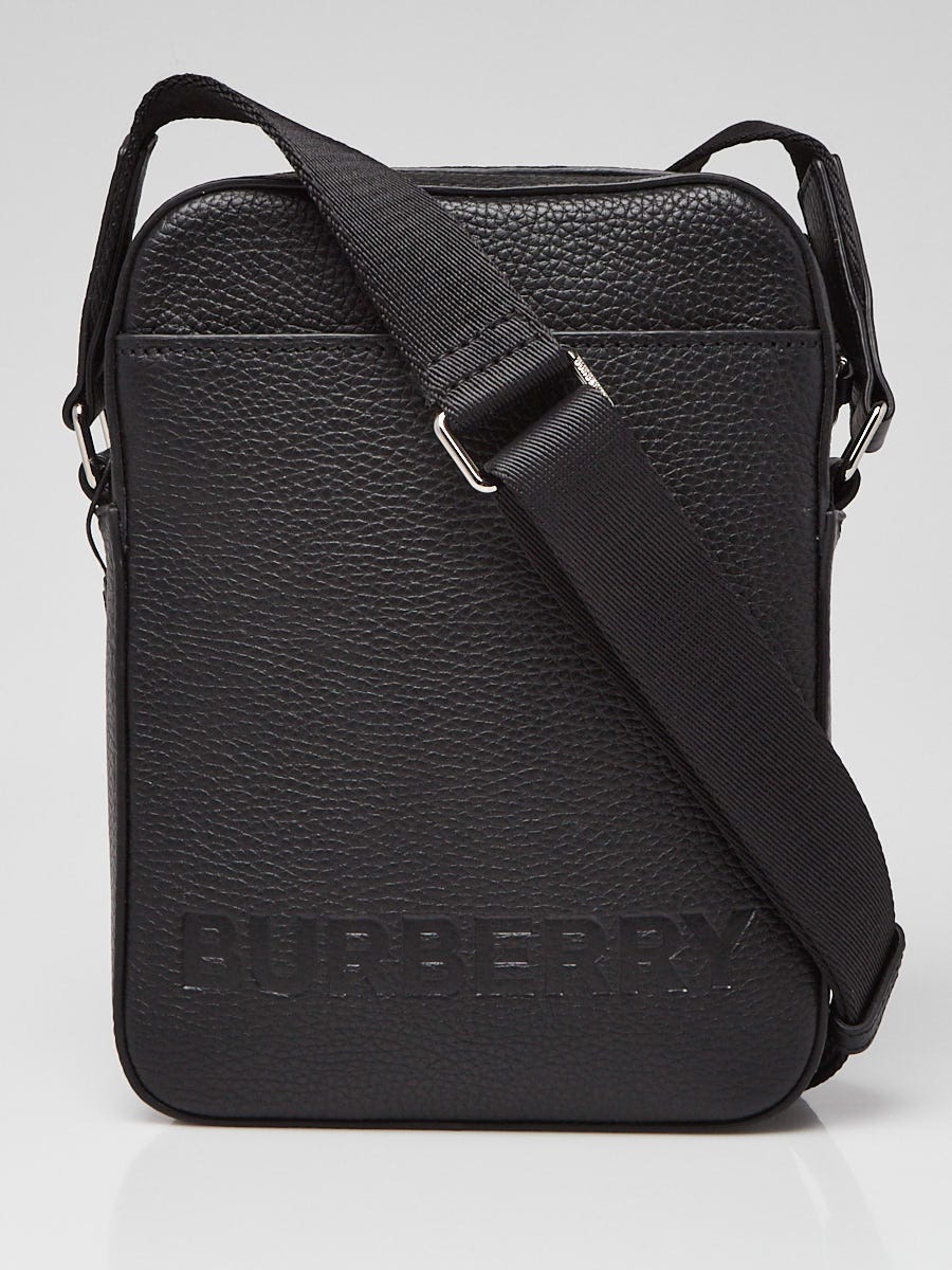 Burberry Logo Crossbody Bag in Black for Men