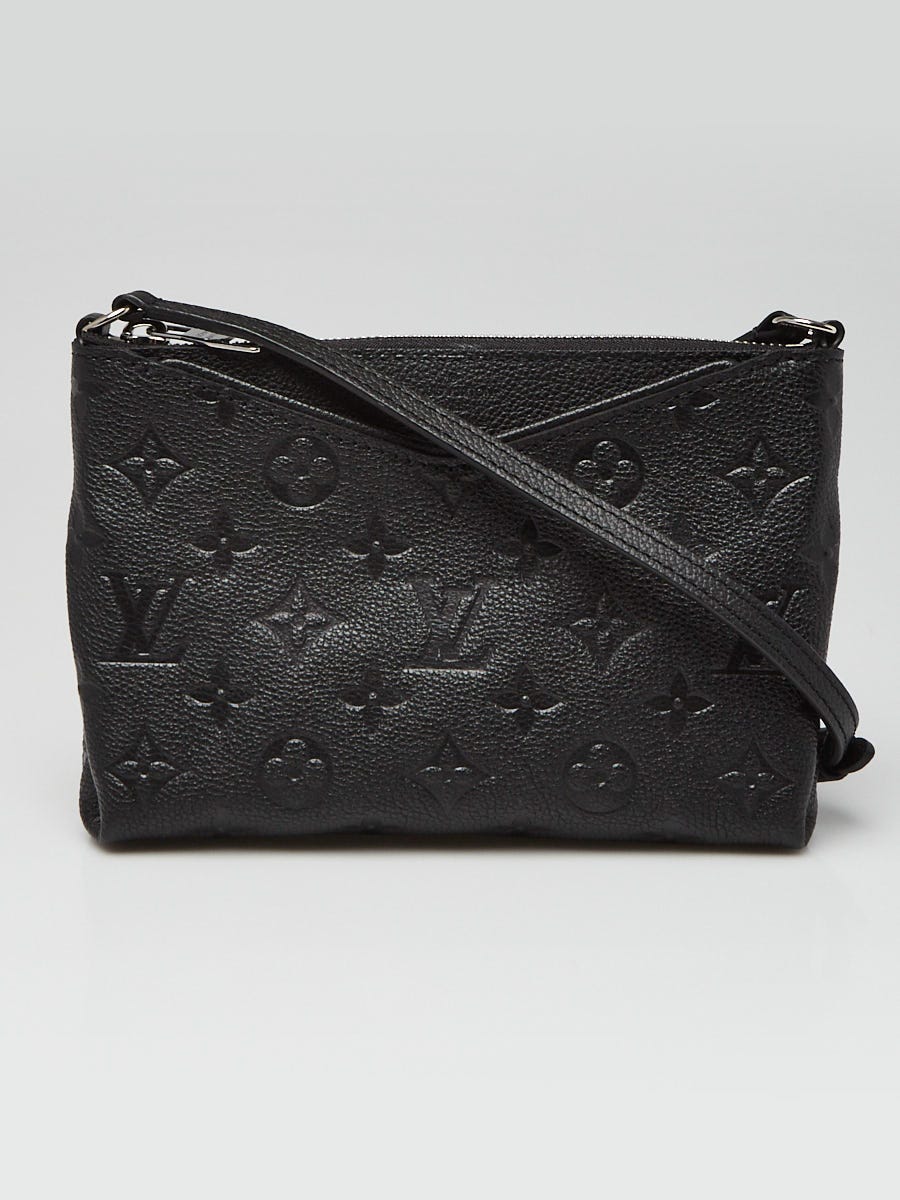Louis Vuitton Black Monogram Empreinte Leather Pallas Pochette Crossbody  Bag - Yoogi's Closet