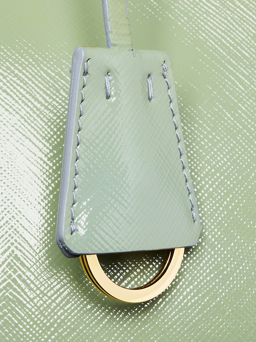 Prada Astrale Saffiano Vernice Leather Medium Double Zip