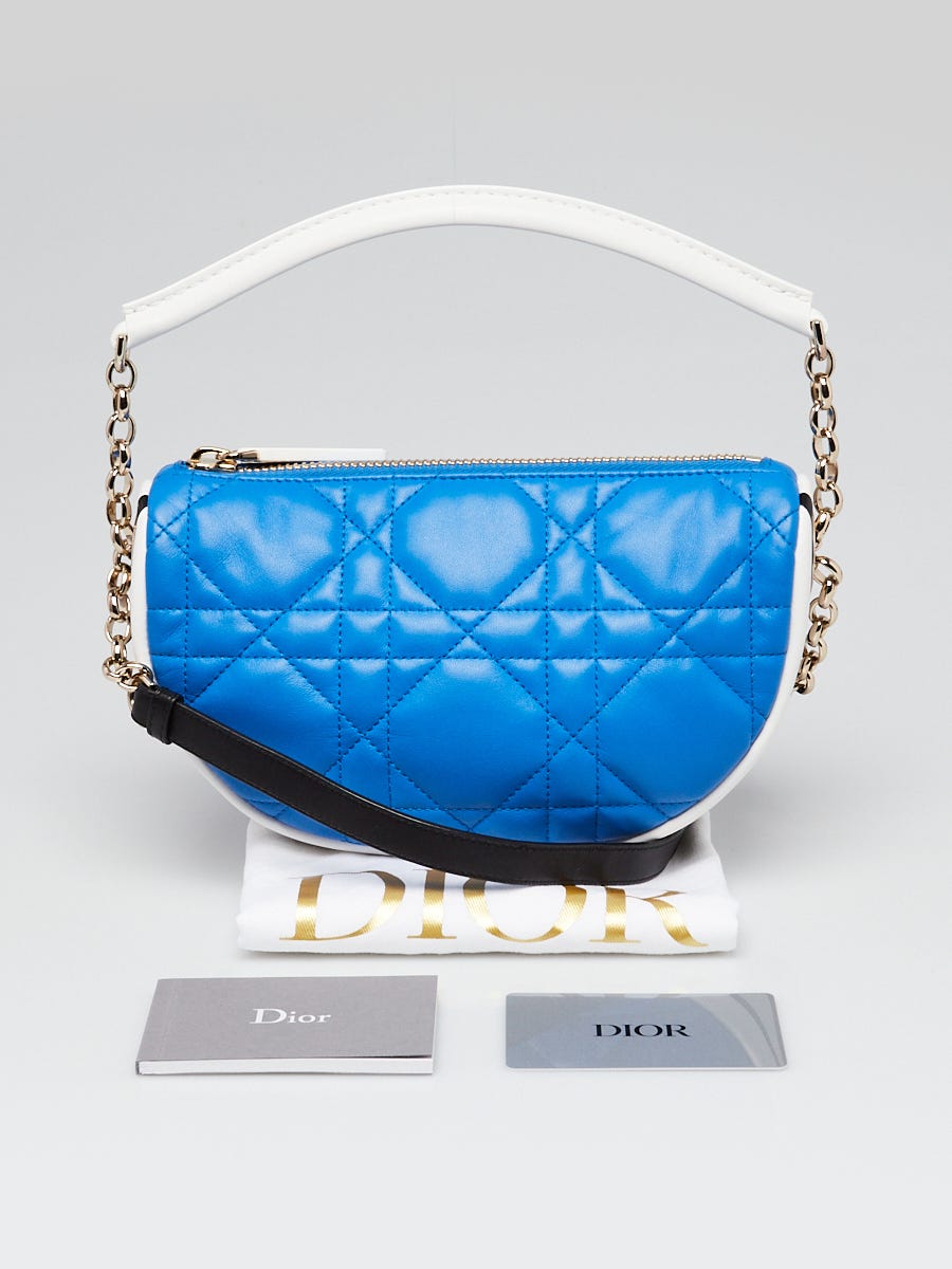Dior - Authenticated Saddle Handbag - Cloth Blue for Women, Never Worn