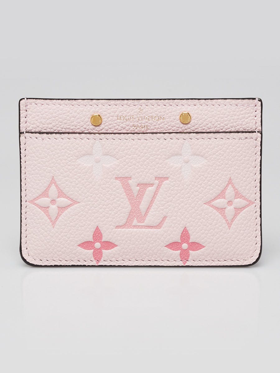 Louis Vuitton Rosebud Monogram Empreinte Leather By the Pool Card Holder  Wallet - Yoogi's Closet