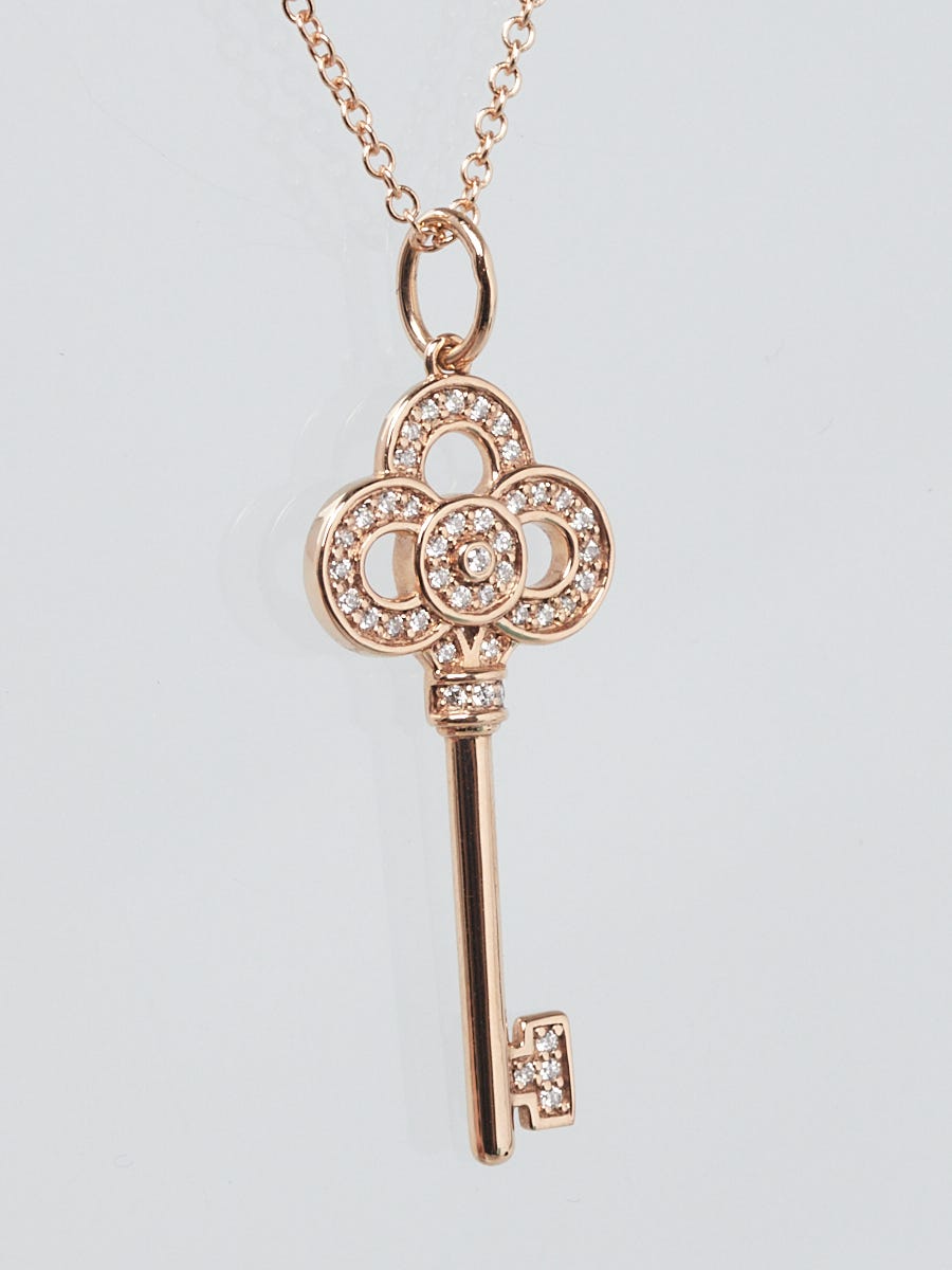 Tiffany & Co. 18K Rose Gold Key Necklace, Tiffany & Co.