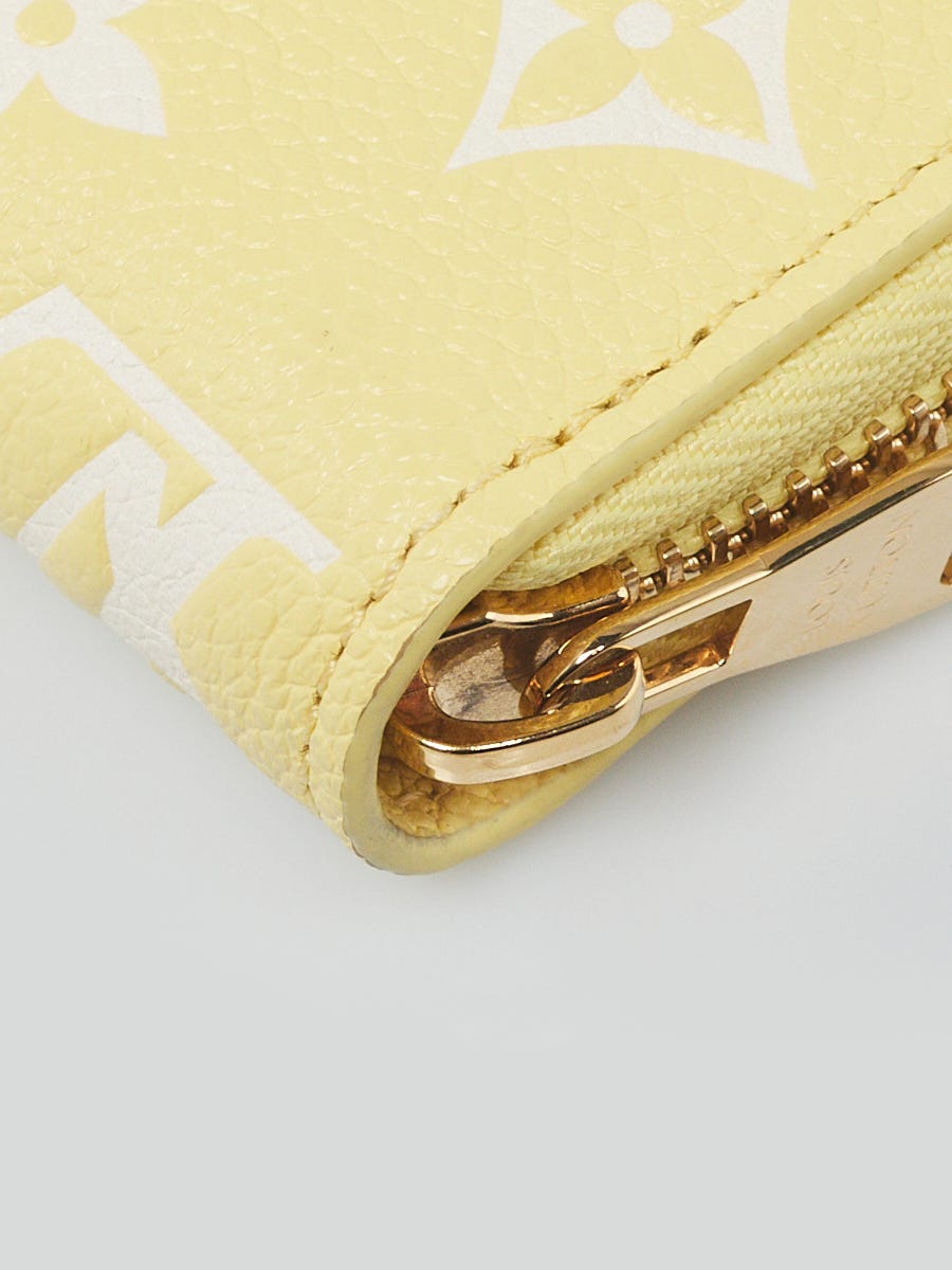 Louis Vuitton Yellow Empreinte Zippy Wallet