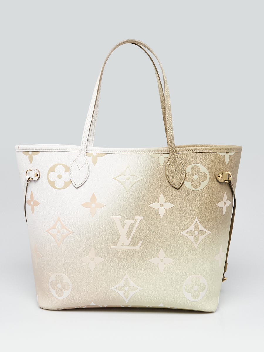 Louis Vuitton Limited Edition Kaki Sunset Giant Monogram Neverfull MM Bag  w/o Accessories Pochette - Yoogi's Closet