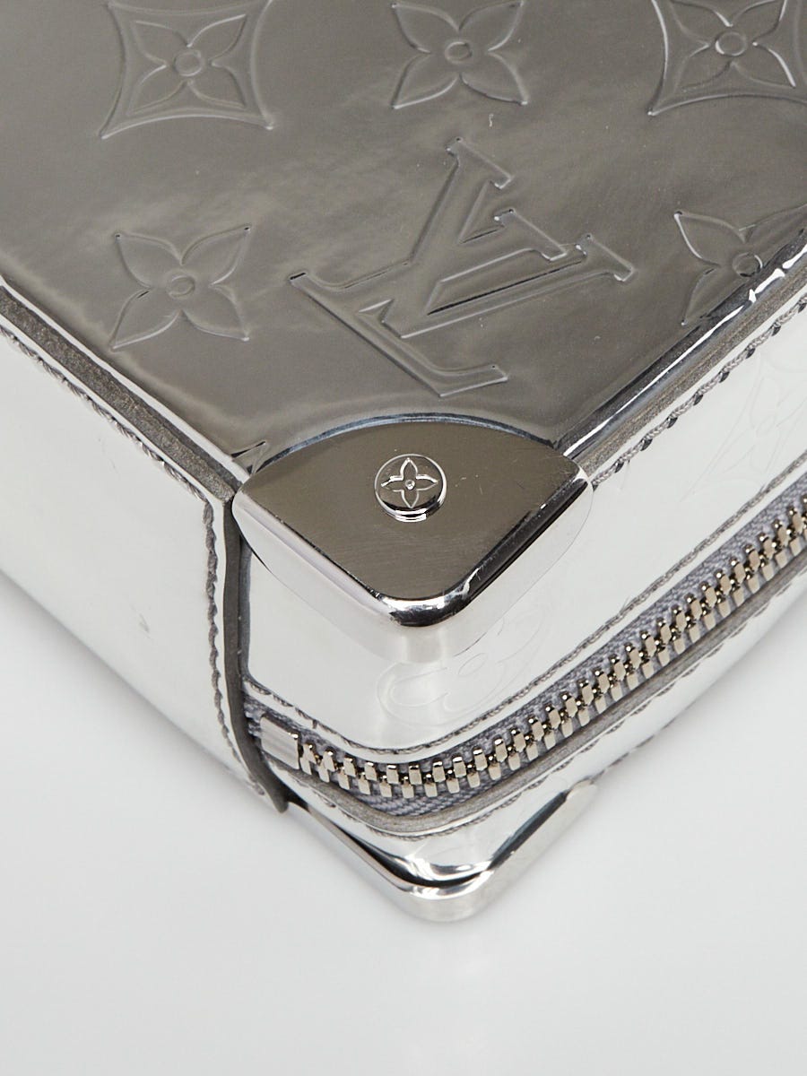 Louis Vuitton Monogram Mirror Handle Trunk Silver