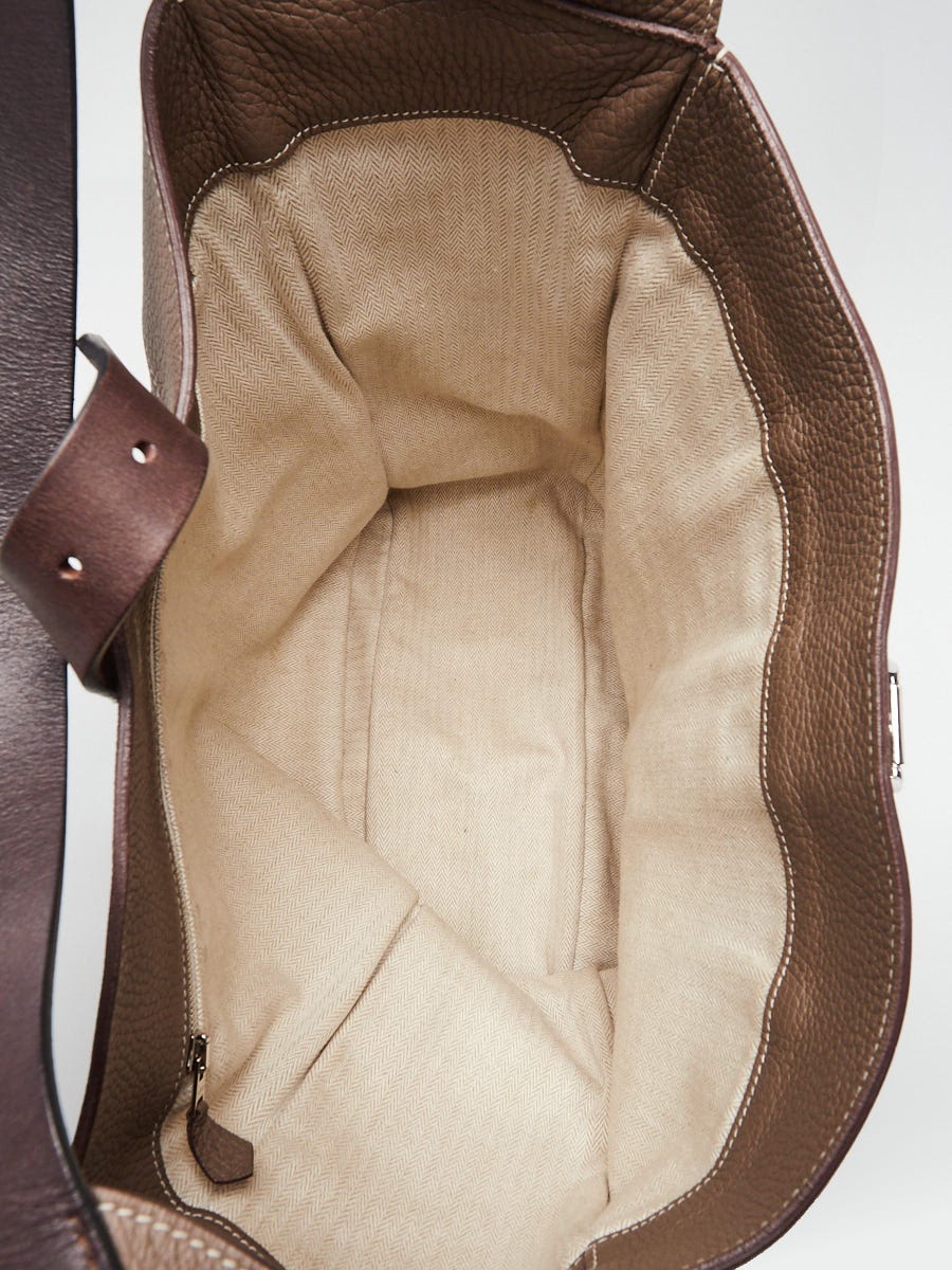 Hermes Beige Leather Large Marwari GM Hobo Bag Hermes