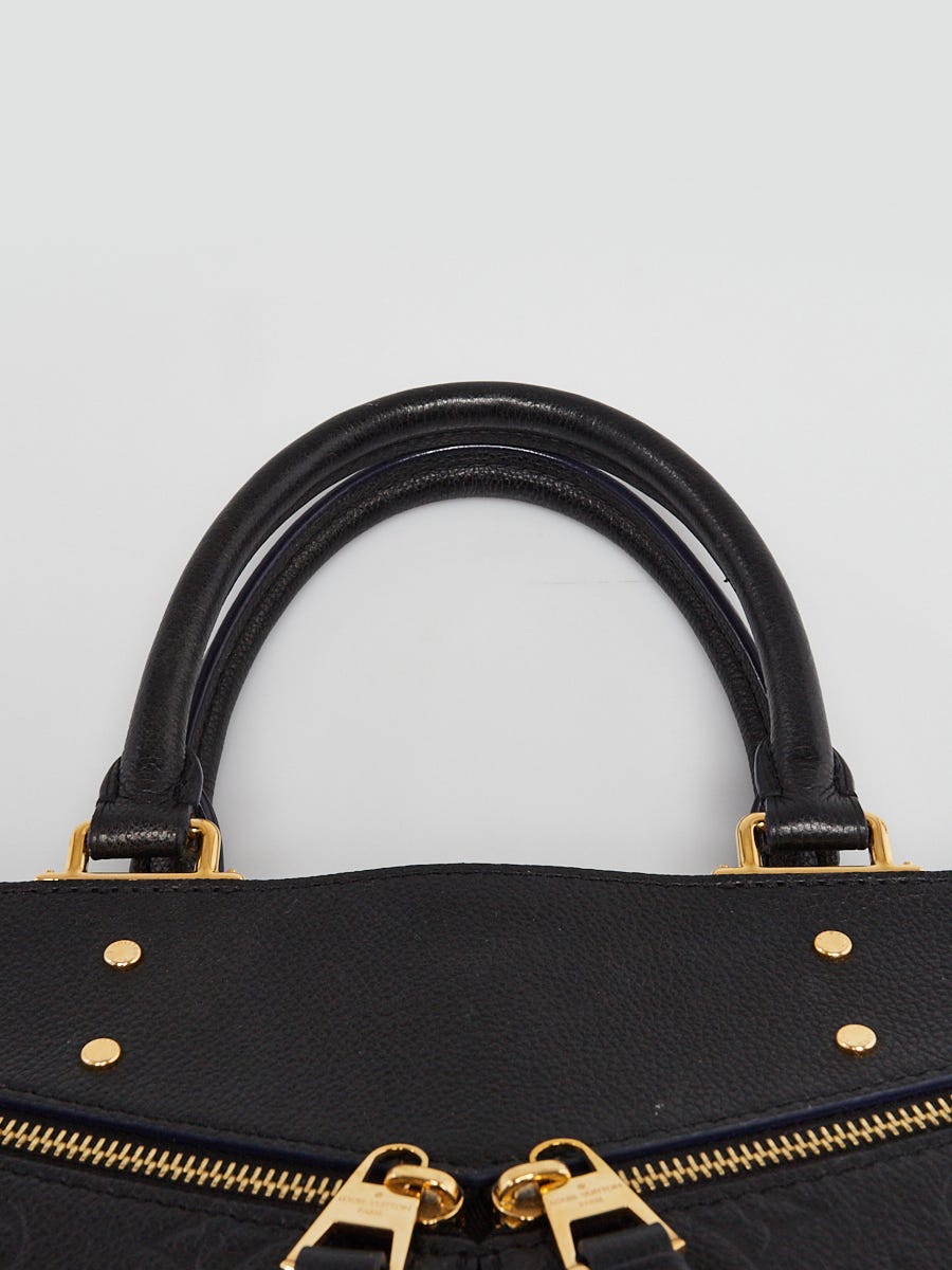 Louis Vuitton Black Monogram Empreinte Leather Sully MM Bag w/o