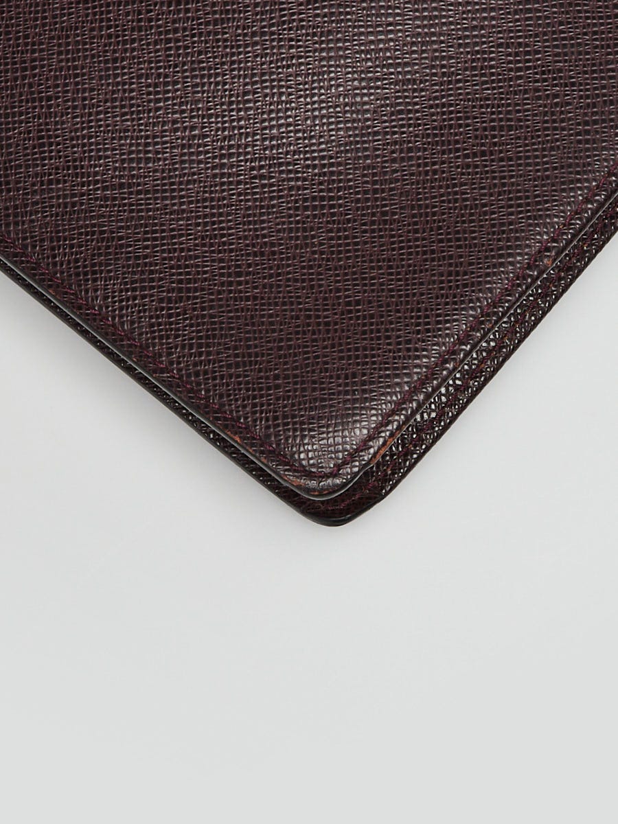 Louis Vuitton Burgundy Taiga Leather Kourad Briefcase Bag