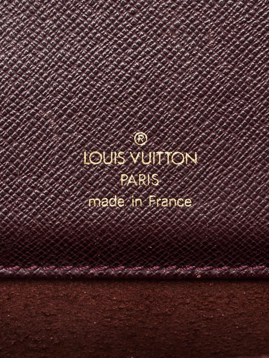 Louis Vuitton Burgundy Taiga Leather Kourad Briefcase Bag