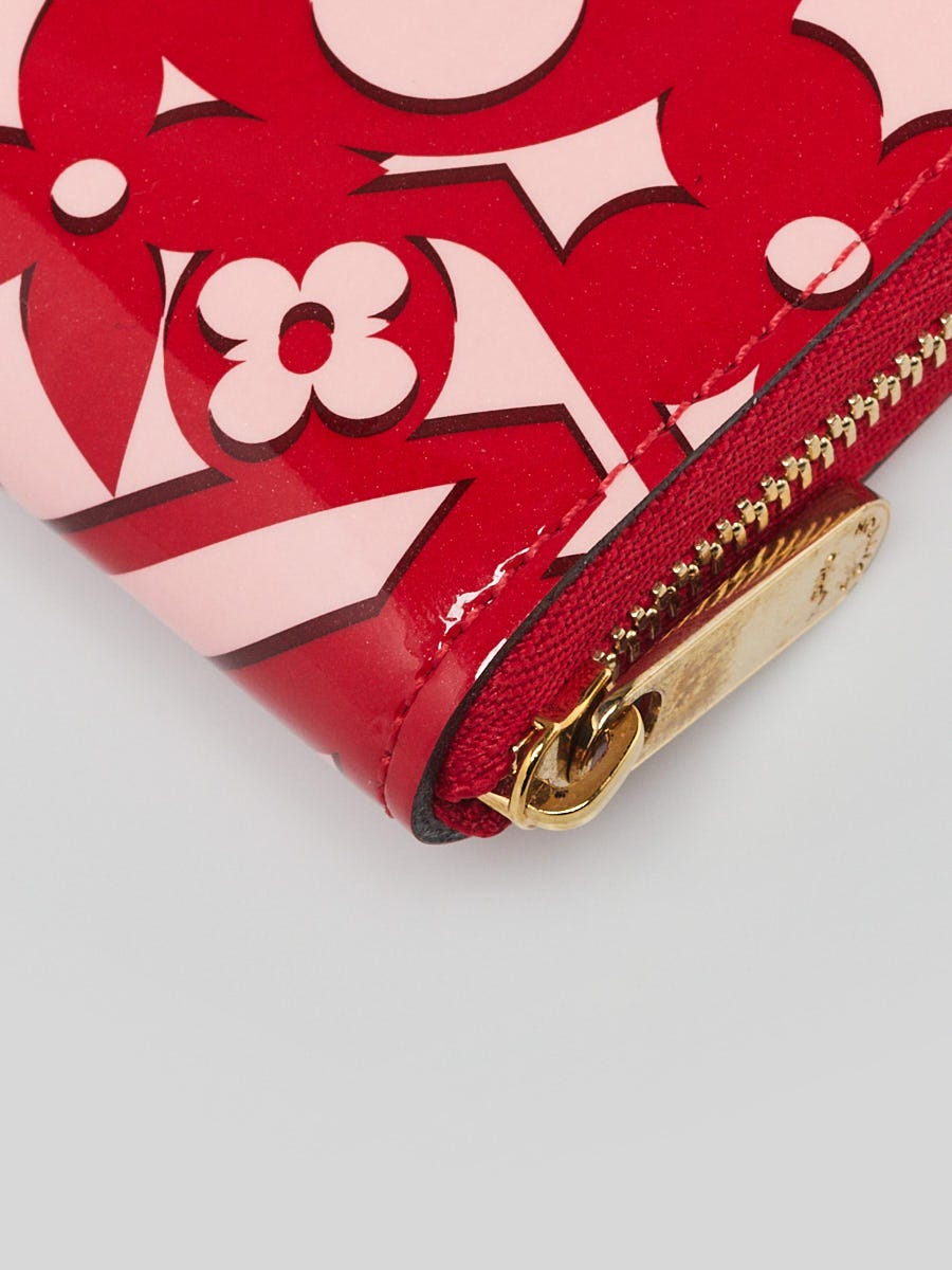 Louis Vuitton Auth Monogram VERNIS Pomme D'amour Key Chain Coin Purse  Wallet LV