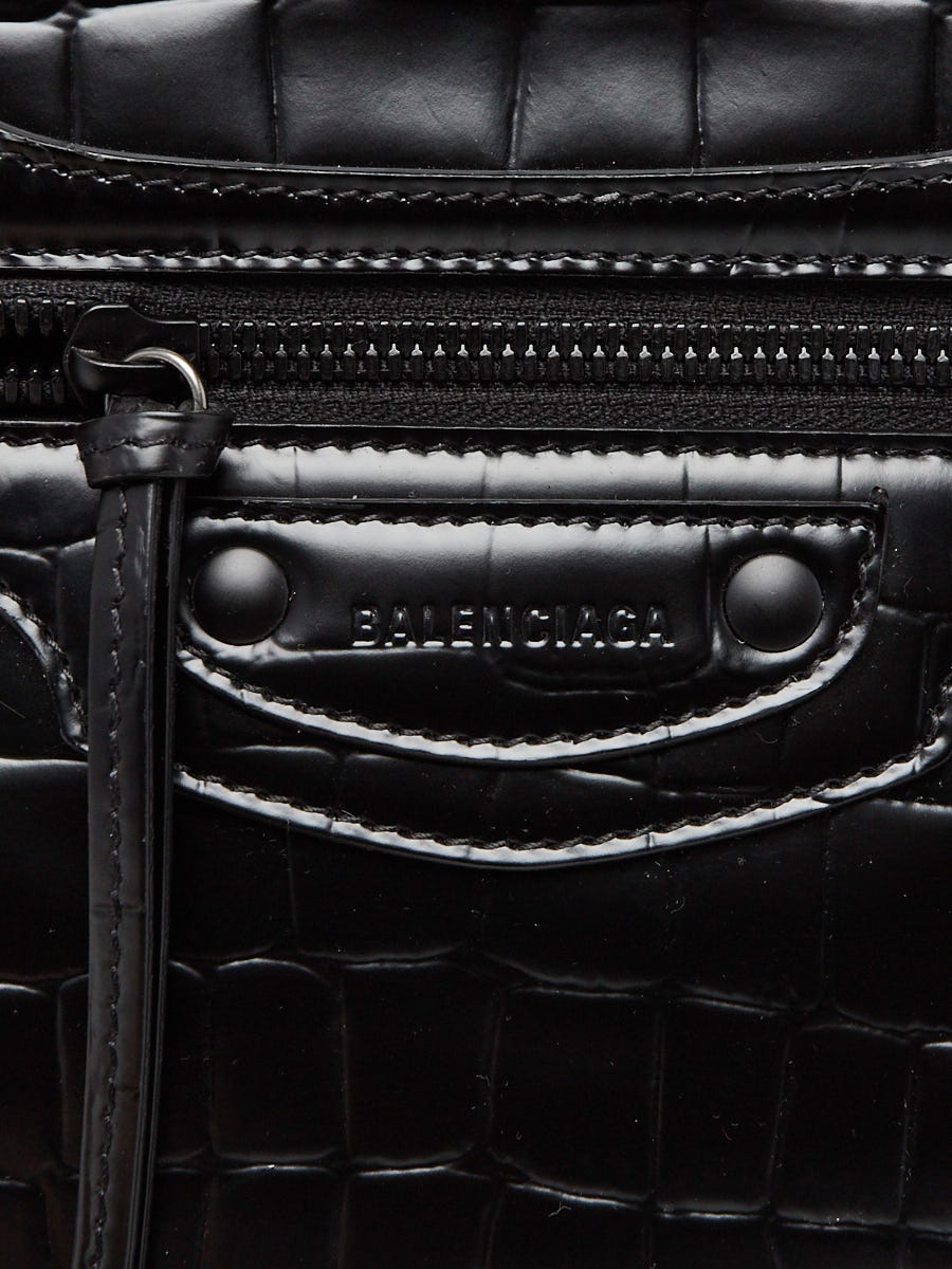 Balenciaga Neo Classic City Bag Crocodile Embossed Leather Mini Green  2158961
