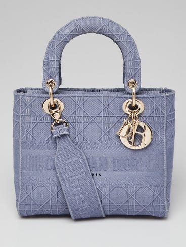 Dior lady d lite embroidered cannage bag Clearance