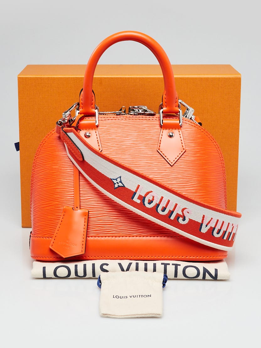 Louis Vuitton - Authenticated Belt - Leather Orange Plain for Men, Very Good Condition