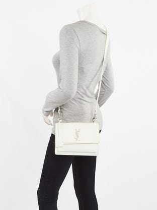 Yves Saint Laurent Burgundy Smooth Leather Sulpice Triple V-Flap Medium  Crossbody Bag - Yoogi's Closet