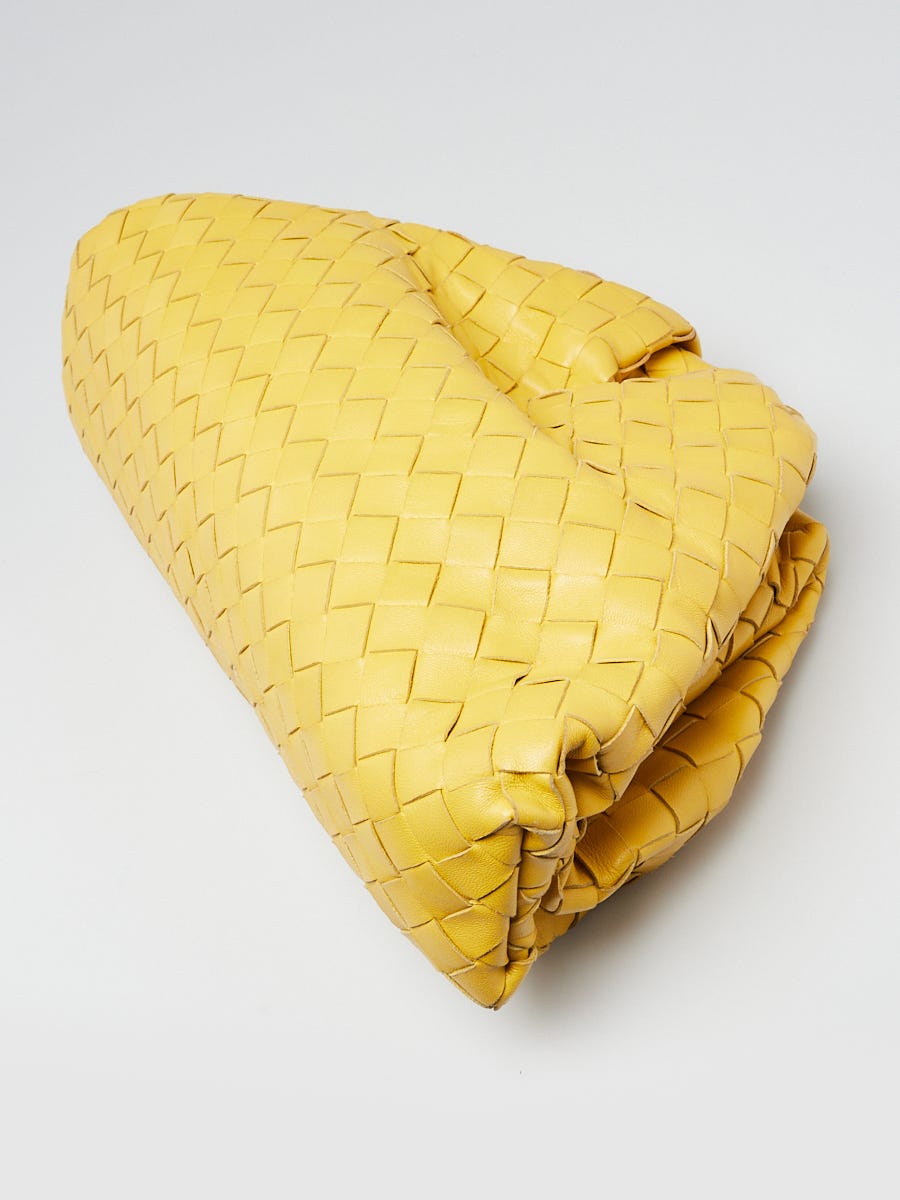 Bottega Veneta Yellow Intrecciato Woven Nappa The Pouch