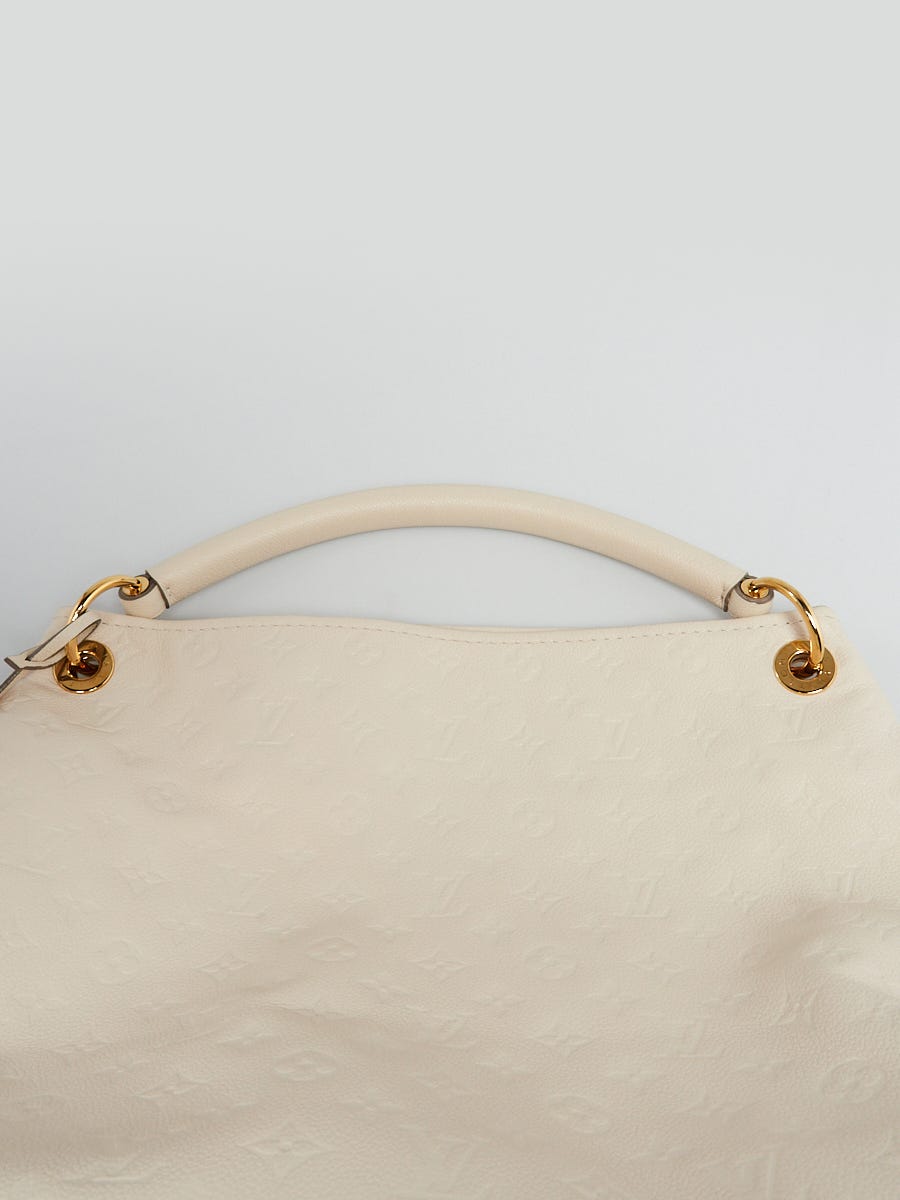 Louis Vuitton Neige Monogram Empreinte Leather Artsy MM Bag - Yoogi's Closet