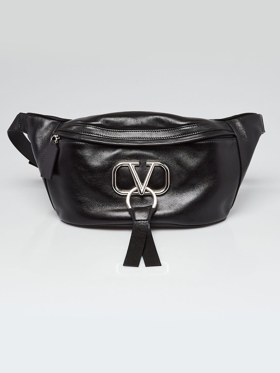 BLACK OVERSIZED BELT BAG