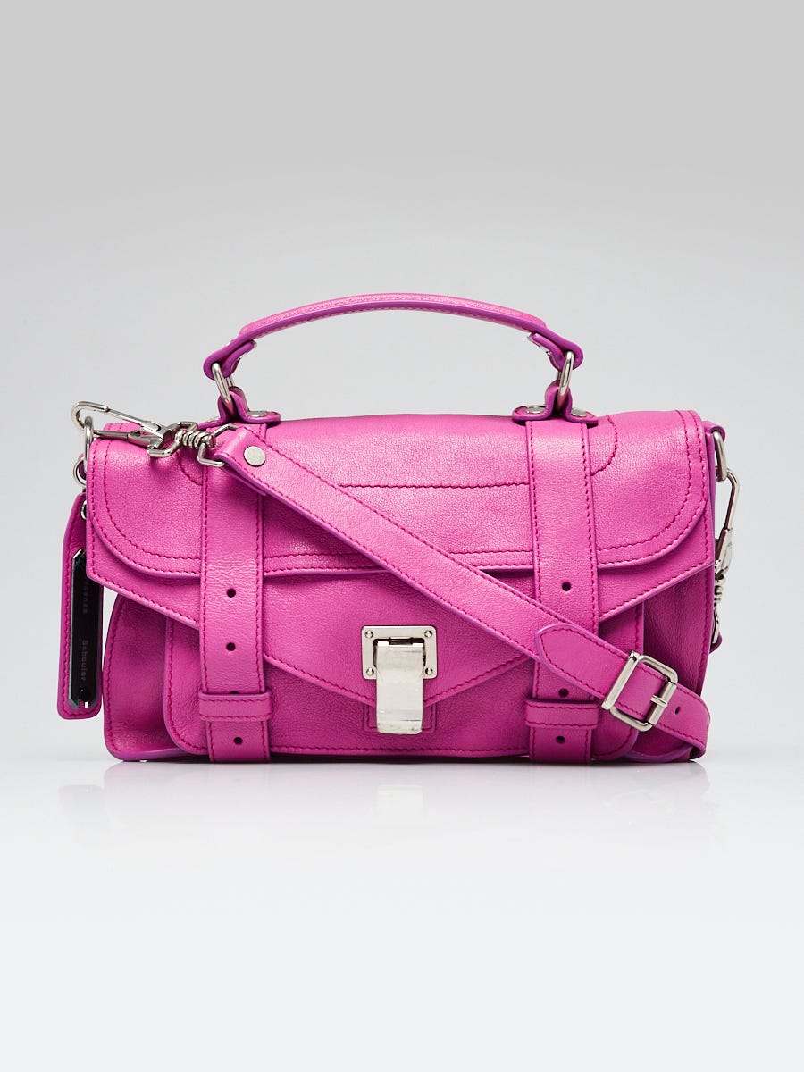 Proenza Schouler Berry Leather PS1 Tiny Satchel Bag Yoogi s Closet