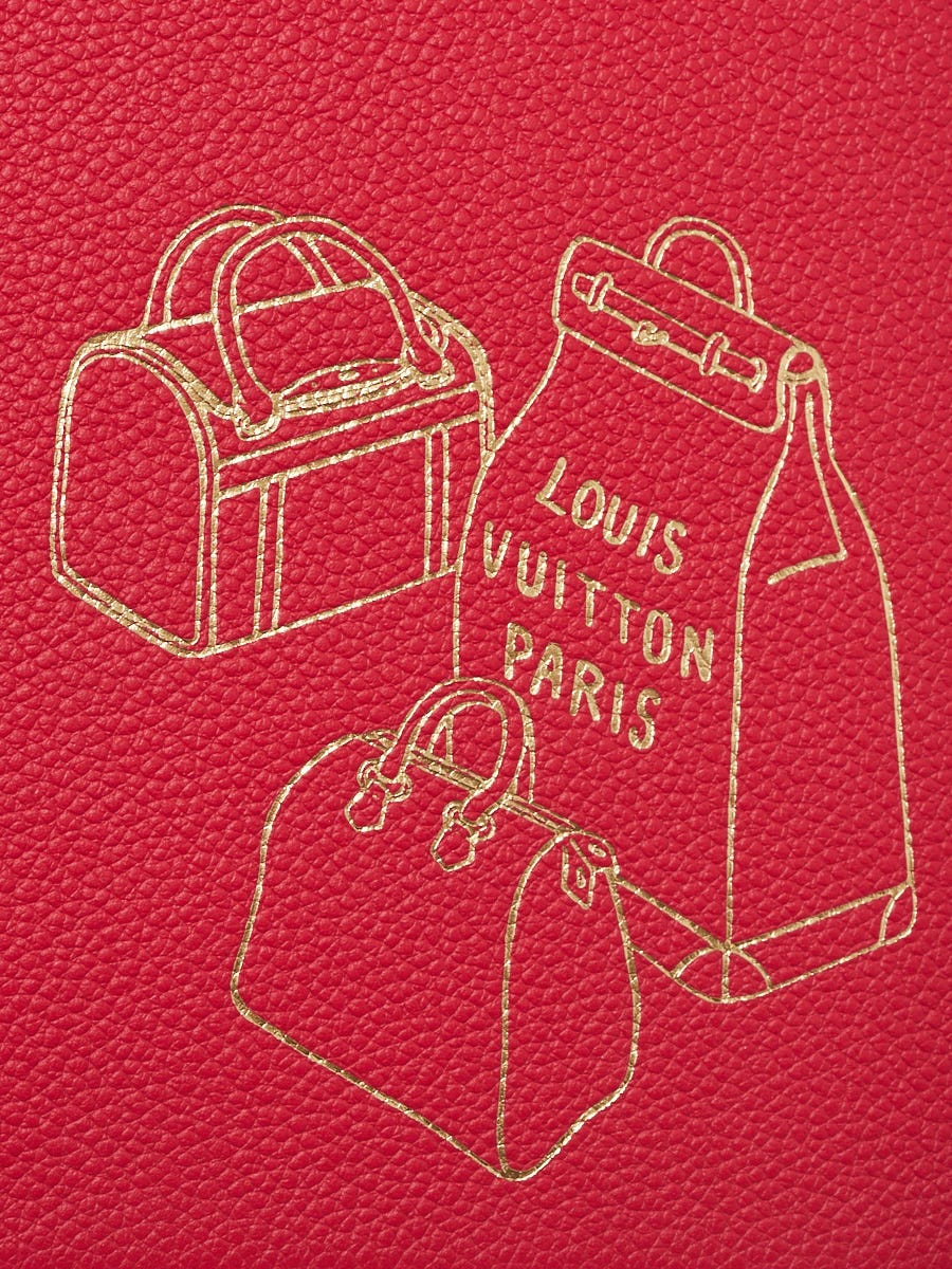 Louis Vuitton Pink Taurillon Leather Trunks Clemence MM Notebook