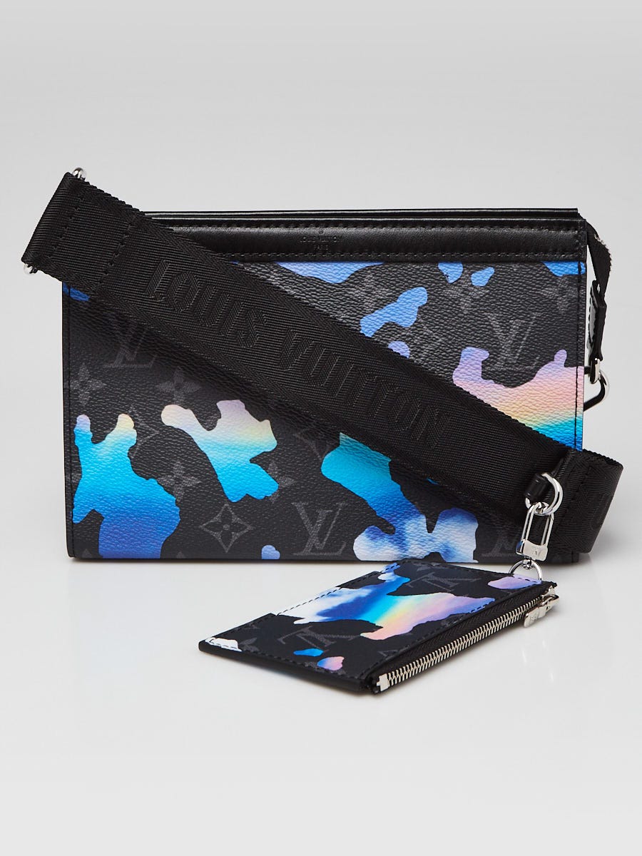 Louis+Vuitton+Gaston+Wearable+Wallet+Crossbody+Black+Monogram+
