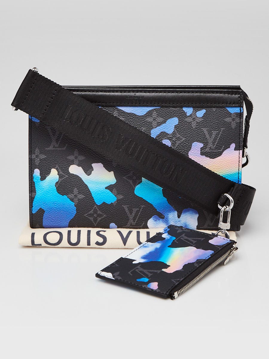 Louis Vuitton Gray Monogram Eclipse Reverse Coated Canvas Gaston Wearable Wallet Ruthenium Hardware, 2021-2022 (Like New), Handbag