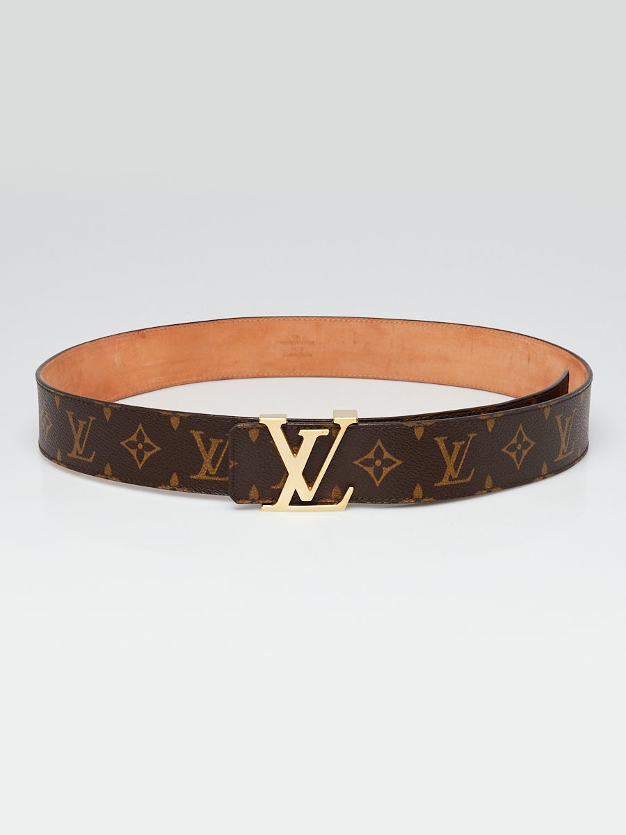 Louis Vuitton Monogram Canvas Buckle Belt Size 100