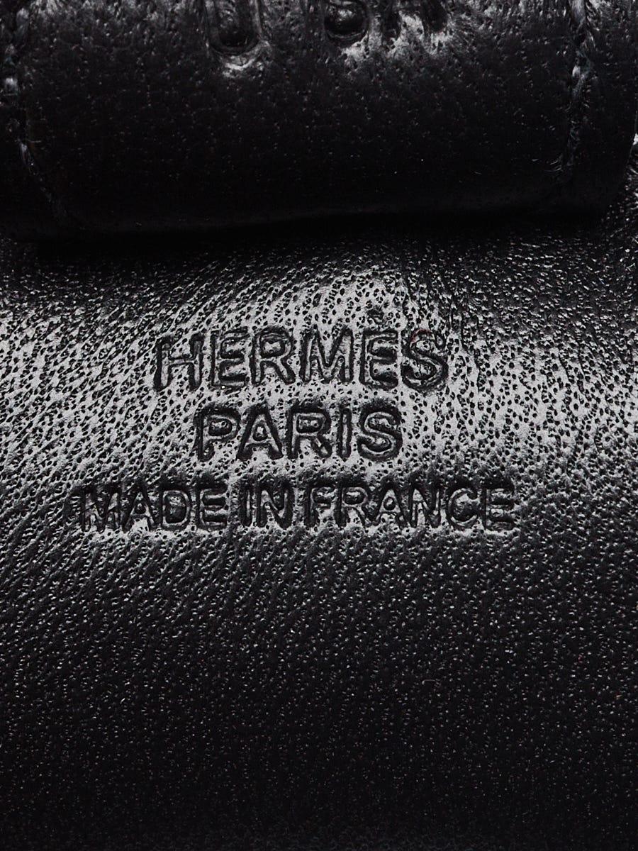 Hermès So Black Lambskin Grigri Rodeo Horse Bag Charm MM