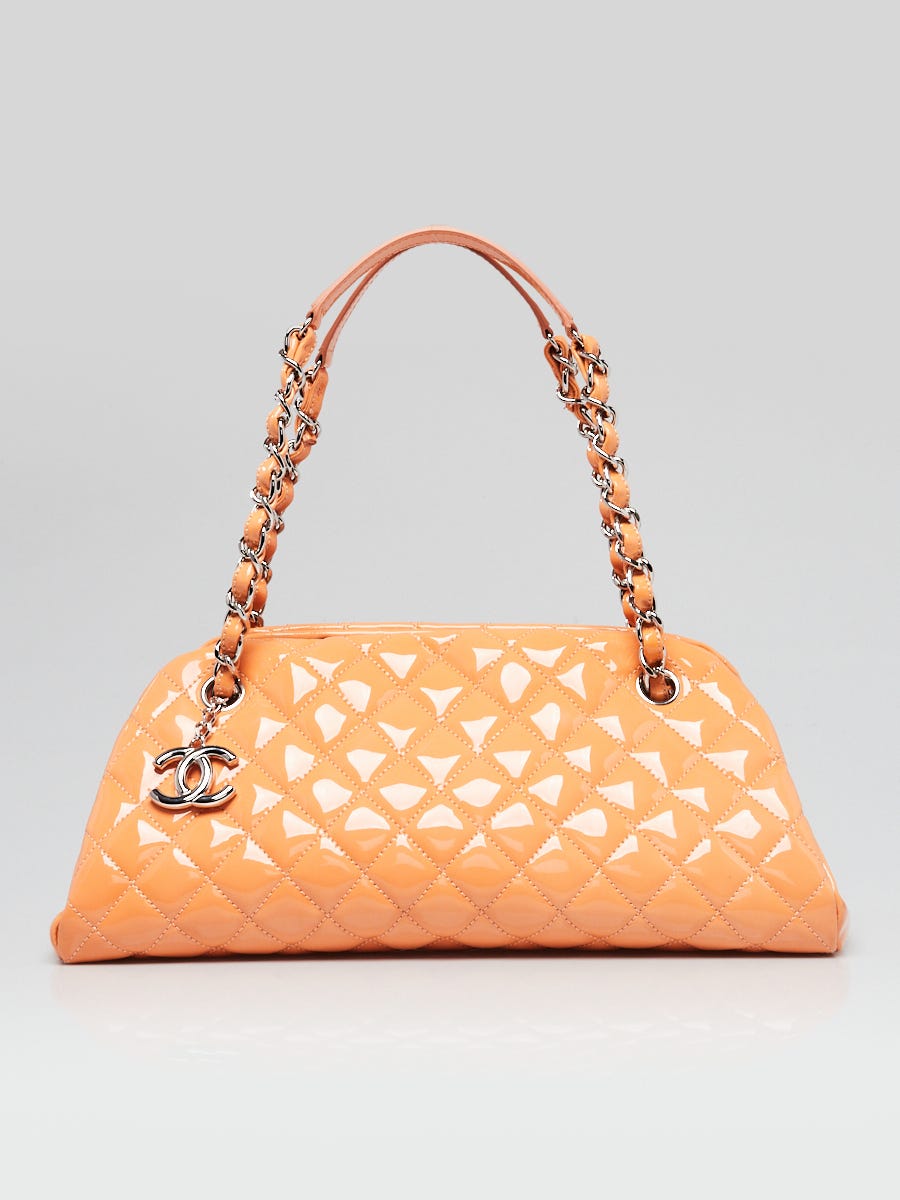 Chanel Pink Quilted Patent Leather Just Mademoiselle Bowling Bag - Yoogi's  Closet