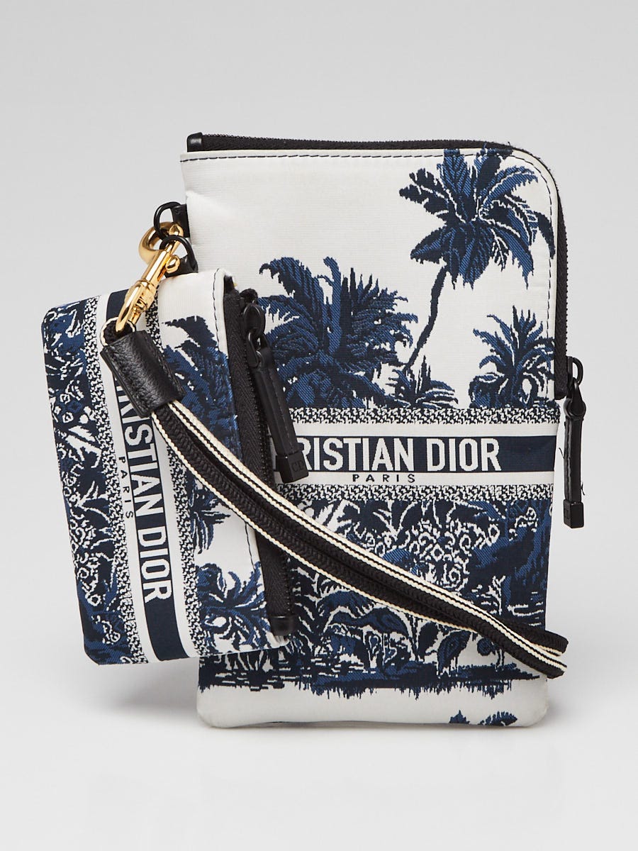 Christian Dior Blue Oblique Canvas Mini Dior Saddle Bag w/Strap - Yoogi's  Closet