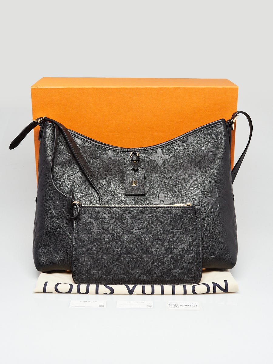 Carry all leather handbag Louis Vuitton Black in Leather - 37878292