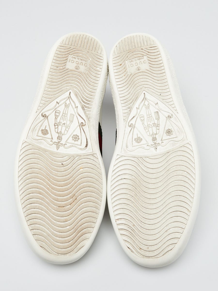 Gucci White Leather Vintage Web Low Ace Sneakers Size 4.5/35 Gucci White Leather Vintage Web Low Ace Sneakers Size 4.5/35