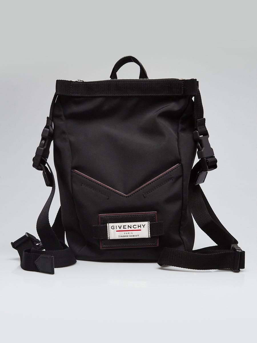 Givenchy Black Nylon Mini Downtown Backpack Bag | Yoogi's Closet