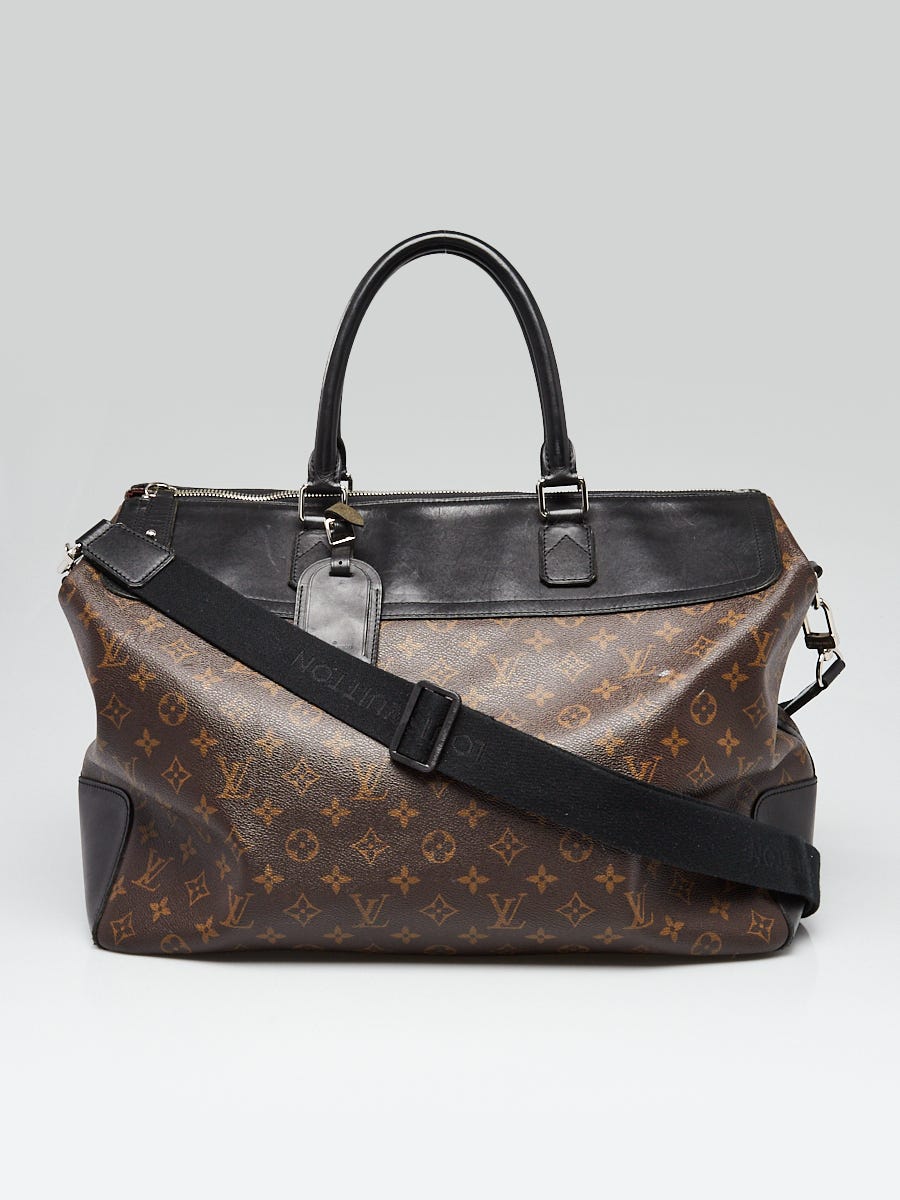 Louis Vuitton Greenwich travel bag in black leather - Monogram