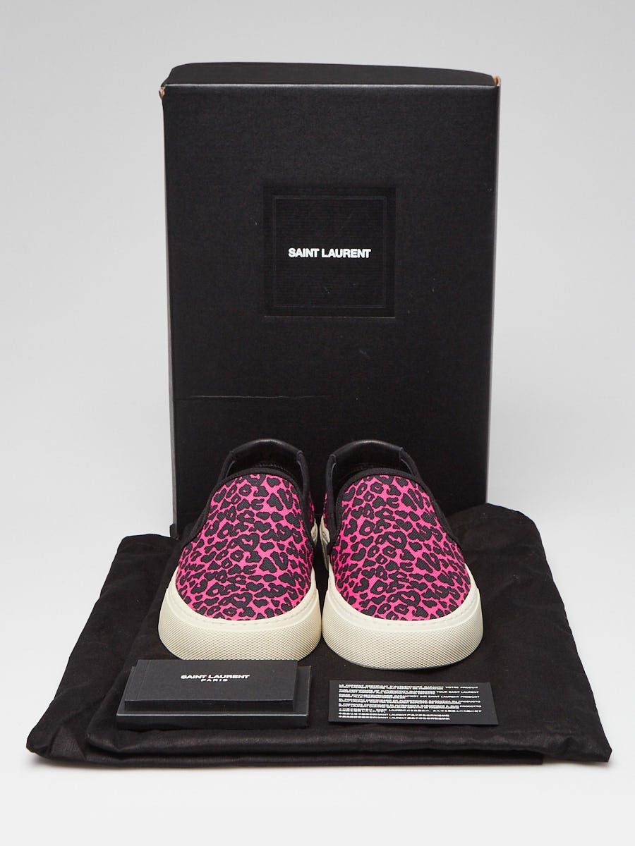 Louis Vuitton Leopard Slip on Sneakers, Size-36.5