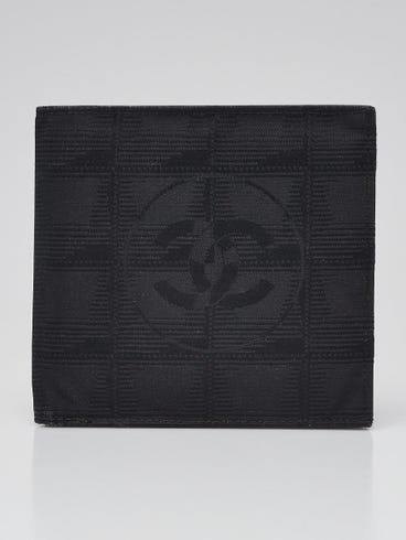 Chanel Black Nylon Travel Line Bi-fold Wallet