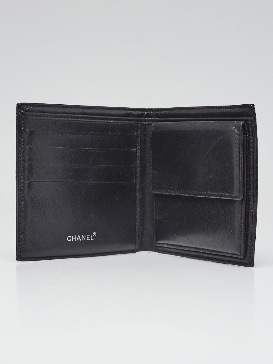 Chanel Black Nylon Travel Line Bi-fold Wallet