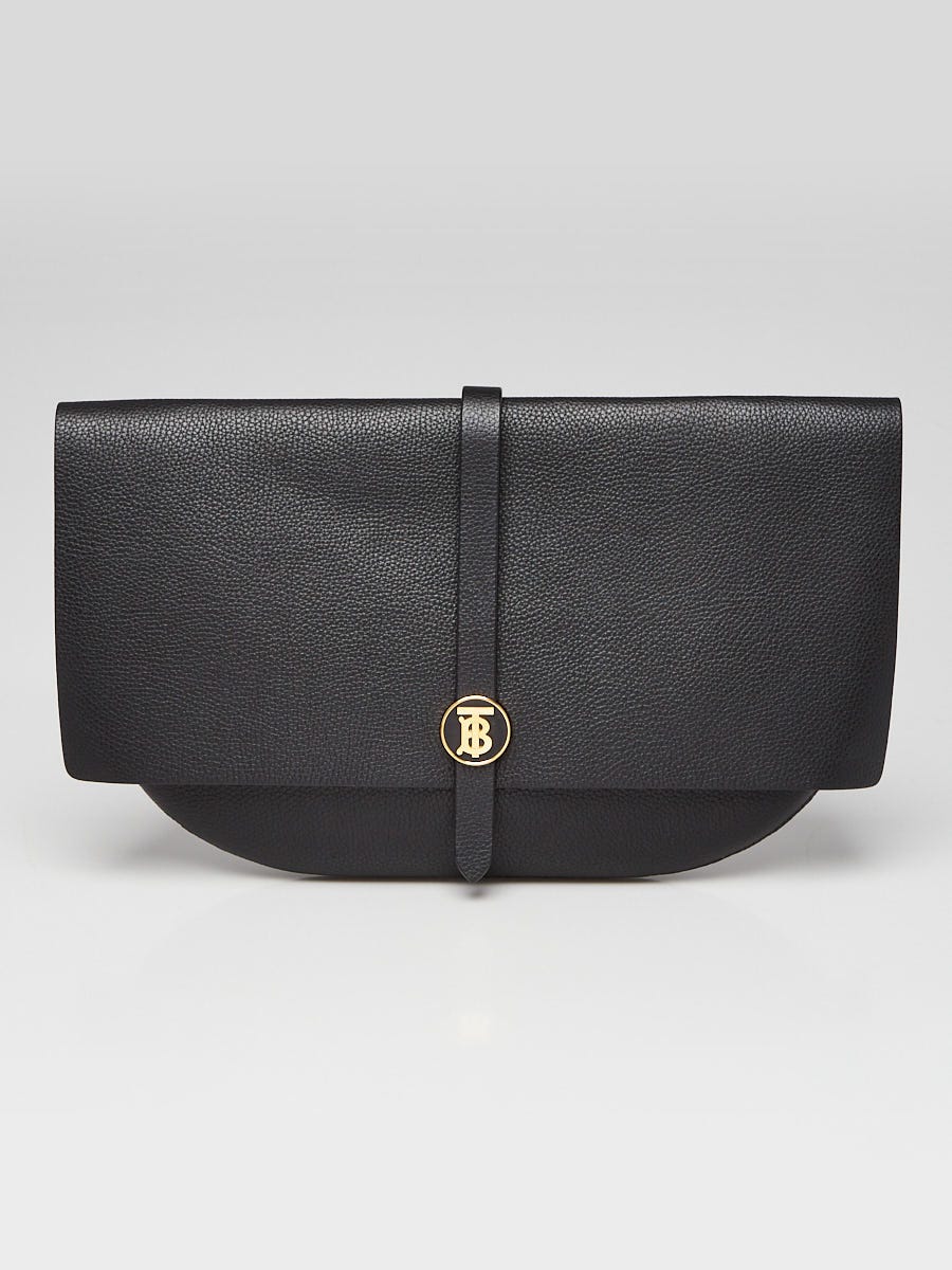 Burberry black clutch hot sale