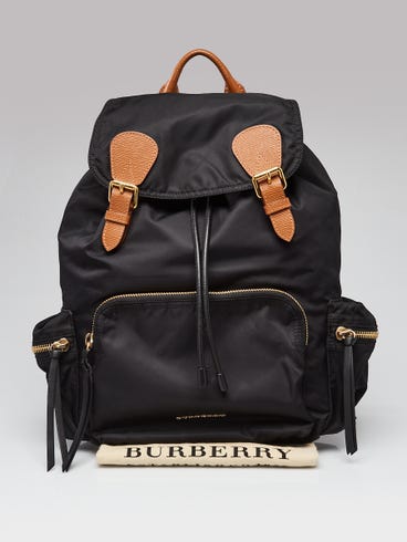 burberry zip top leather backpack Small Rucksack Technical & Black Nylon Designed for the city Burberry Black Leather Check-Embossed Backpack
