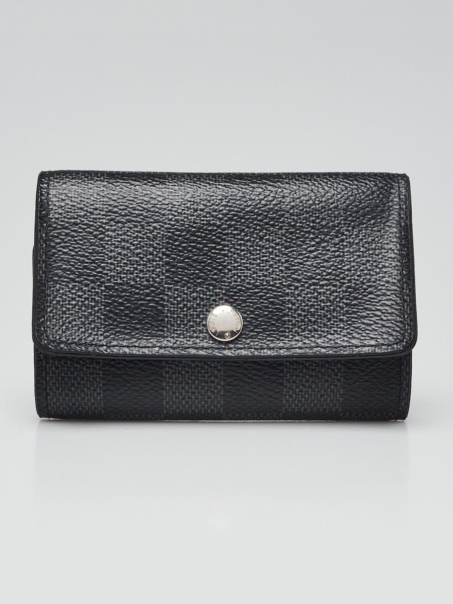 Louis Vuitton Black Damier Graphite Multicles 6 Key Holder Wallet