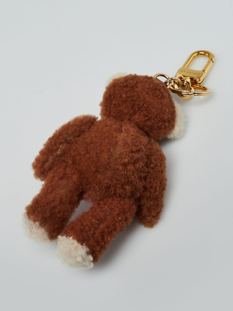 Louis Vuitton M01360 LV Teddy Bear Keyring and Bag Charm , Brown, One Size