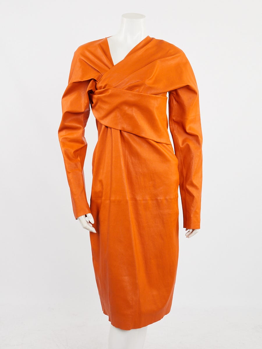 knee length dresses for ladies Spice Girl Leather Dress main image 1