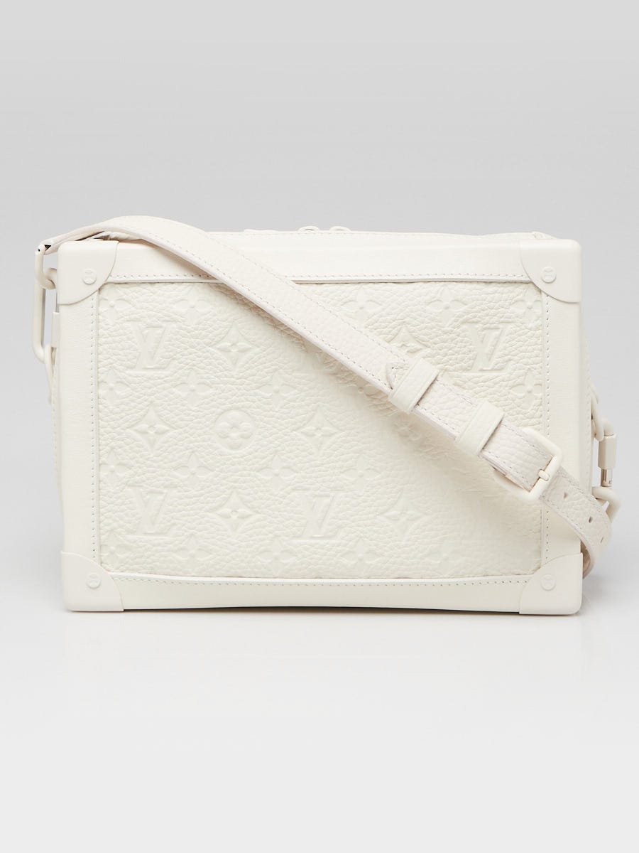 Louis Vuitton White Taurillon Embossed Leather Solar Ray Soft Trunk Bag -  Yoogi's Closet