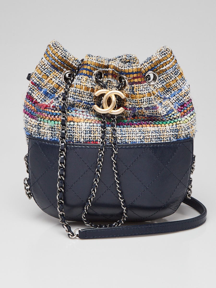 Chanel Tweed and Leather Mini Gabrielle Bag